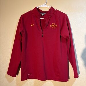 Nike Dri Fit Iowa State 1/4 Zip Pullover Jacket Large